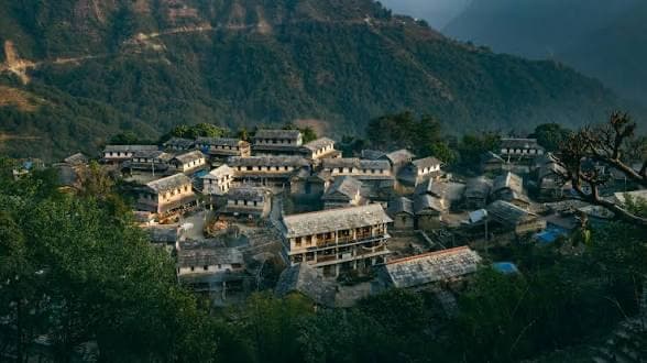Ghandruk Gurung courtyards