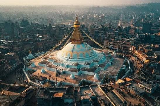 Kathmandu old city rooftops