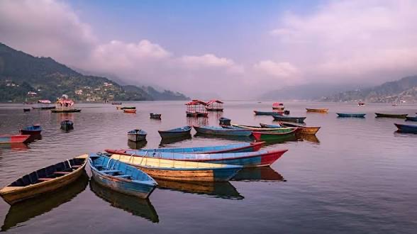 Phewa Lake and Annapurna reflections